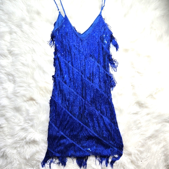 From Harajuku Japan - Blue Flapper Dress - Size Medium - Picture 1 of 6